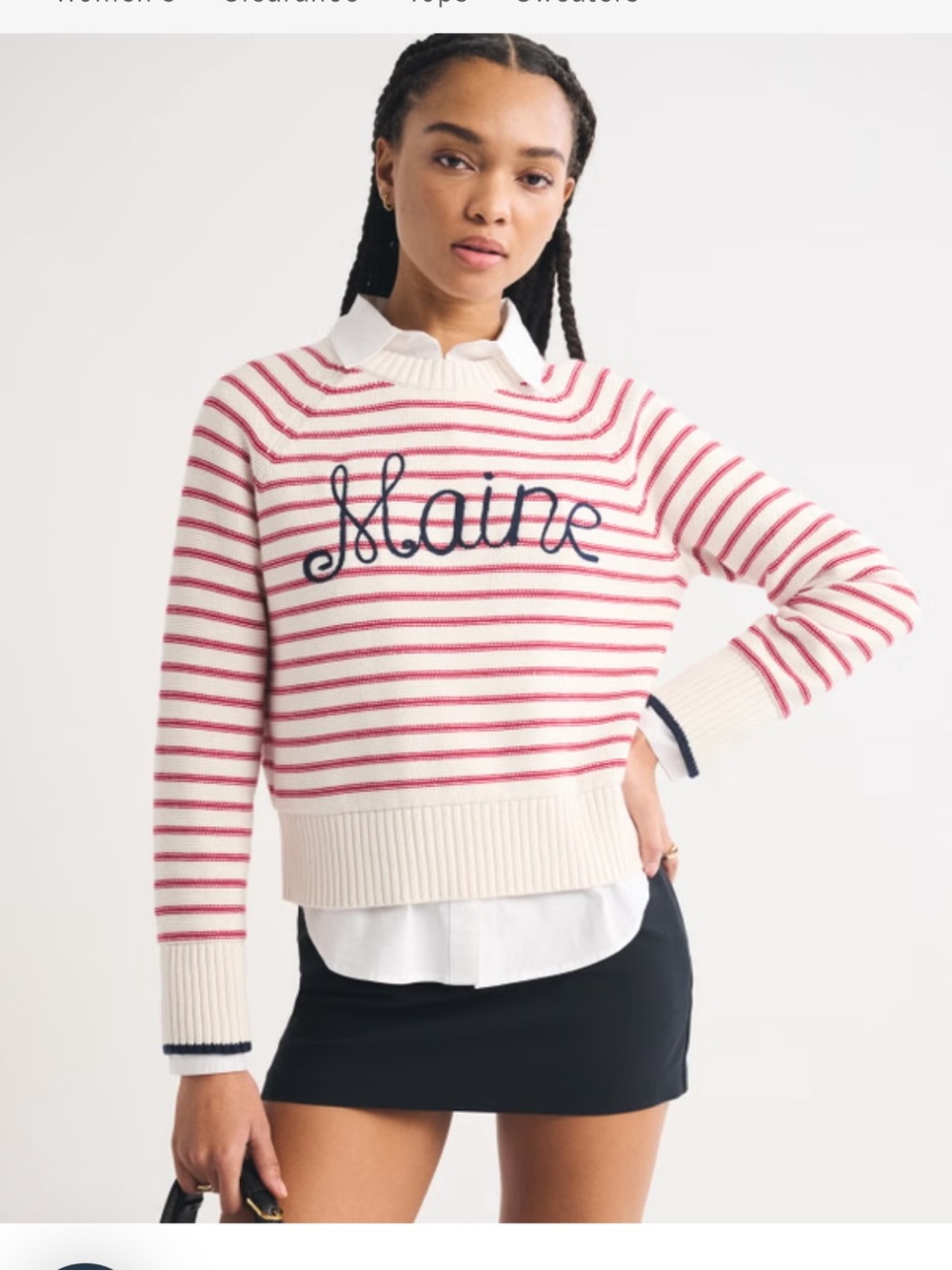 Abercrombie Madeline Maine Crew Neck Sweater